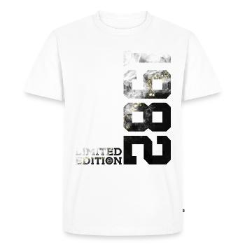 44TH BIRTHDAY 44 YEARS LIMITED EDITION 1982 - Men's Premium Organic T-Shirt - white - Front - Nico (187cm)