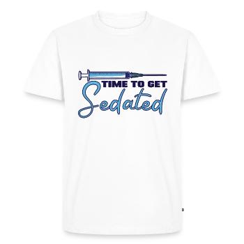 Time To Get Sedated Assistant Anesthesiologist Gift - Men's Premium Organic T-Shirt - white - Front - Nico (187cm)