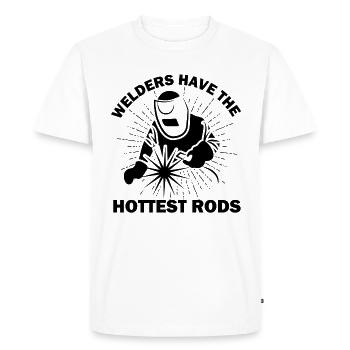 Les soudeurs ont les tiges les plus chaudes en disant des cadeaux de soudure - T-shirt Premium bio Homme - blanc - Devant - Nico (187cm)