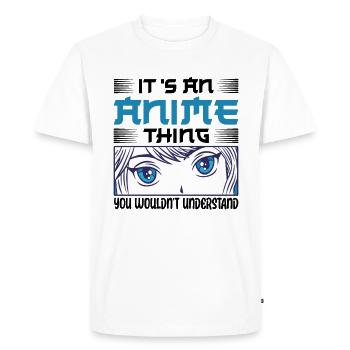 Art Anime Pour Hommes Femmes Adolescentes Anime Merch - T-shirt Premium bio Homme - blanc - Devant - Nico (187cm)