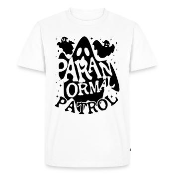 Professional Ghost Hunter Funny Paranormal Patrol - Men's Premium Organic T-Shirt - white - Front - Nico (187cm)