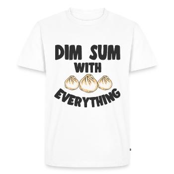 Bao Bun Dim Sum Drôle Avec Tout Asiatique - T-shirt Premium bio Homme - blanc - Devant - Nico (187cm)