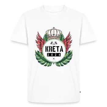 L’équipe de Crète 2024 - T-shirt Premium bio Homme - blanc - Devant - Nico (187cm)