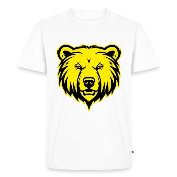 Polar Bear Animal Portrait Animal Polar Bear - Men's Premium Organic T-Shirt - white - Front - Nico (187cm)