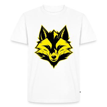 Fox Animal Portrait - Men's Premium Organic T-Shirt - white - Front - Nico (187cm)
