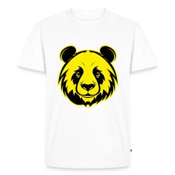 Portrait d’animal panda - T-shirt Premium bio Homme - blanc - Devant - Nico (187cm)
