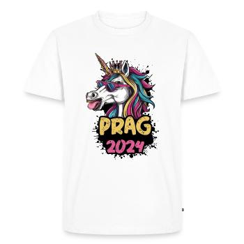Licorne de Prague 2024 - T-shirt Premium bio Homme - blanc - Devant - Nico (187cm)