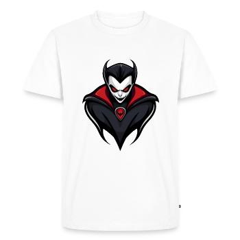 Vampire Halloween Comic - Men's Premium Organic T-Shirt - white - Front - Nico (187cm)