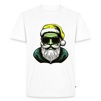 Santa Claus Cool Santa - Men's Premium Organic T-Shirt - white - Front - Nico (187cm)