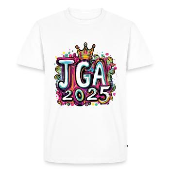 Jga 2025 Bachelor Party - Men's Premium Organic T-Shirt - white - Front - Nico (187cm)