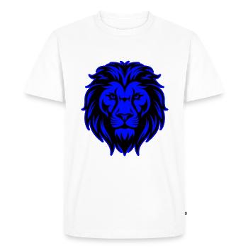 Lion Animal Portrait - Men's Premium Organic T-Shirt - white - Front - Nico (187cm)