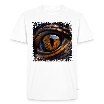 La photographie de l’iris nécessite une technique spéciale - T-shirt Premium bio Homme - blanc - Devant - Nico (187cm)