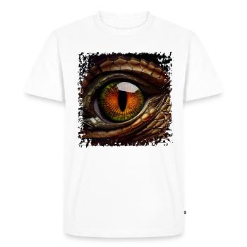 La photographie de l’iris est fascinante - T-shirt Premium bio Homme - blanc - Devant - Nico (187cm)