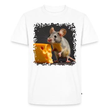Mice with cheese is a cliché - Men's Premium Organic T-Shirt - white - Front - Nico (187cm)