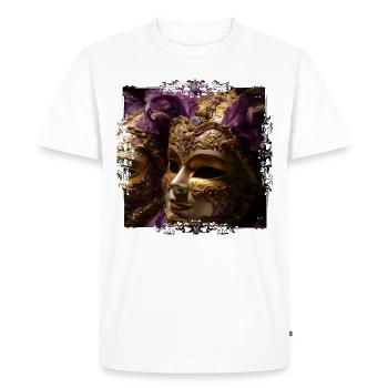Chaque masque a sa propre signification - T-shirt Premium bio Homme - blanc - Devant - Nico (187cm)