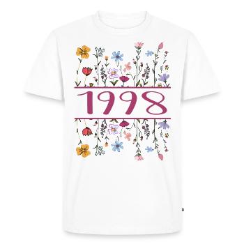 1998 Legendary Since 1998 Birthday 1998 Women - Men's Premium Organic T-Shirt - white - Front - Nico (187cm)