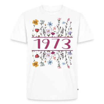 1973 Legendary Since 1973 Birthday 1973 Women - Men's Premium Organic T-Shirt - white - Front - Nico (187cm)