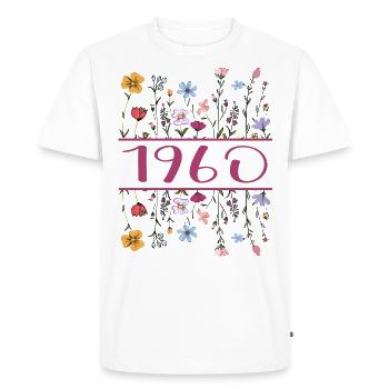 1960 Legendary Since 1960 Birthday 1960 Women - Men's Premium Organic T-Shirt - white - Front - Nico (187cm)