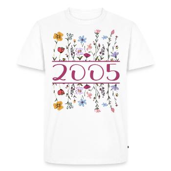 2005 Legendary Since 2005 Birthday 2005 Women - Men's Premium Organic T-Shirt - white - Front - Nico (187cm)