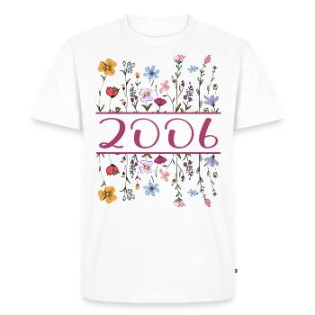 2006 Legendary Since 2006 Birthday 2006 Women - Men's Premium Organic T-Shirt - white - Front - Nico (187cm)