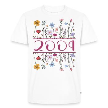 2004 Légendaire Depuis 2004 Anniversaire 2004 Femmes - T-shirt Premium bio Homme - blanc - Devant - Nico (187cm)
