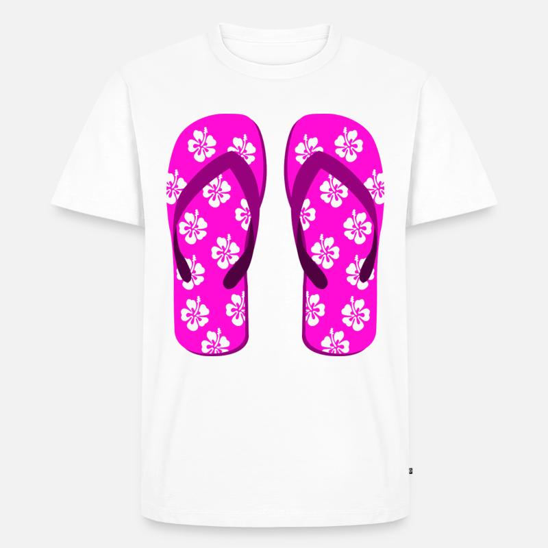 Ein Paar Flip-Flip-Flips - Männer Premium Bio T-Shirt - Weiß