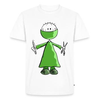 Green Surgeon Stick Figure - Surgery - Surgery - Men's Premium Organic T-Shirt - white - Front - Nico (187cm)