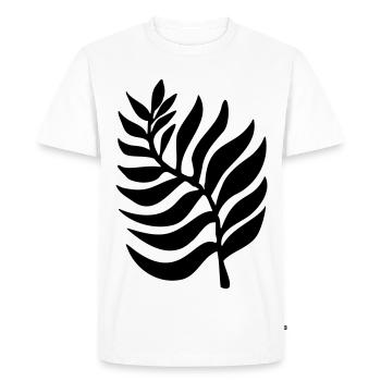 Plantes végétales - T-shirt Premium bio Homme - blanc - Devant - Nico (187cm)
