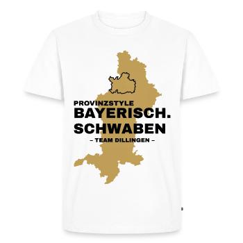 Souabe | DILLINGEN - T-shirt Premium bio Homme - blanc - Devant - Nico (187cm)