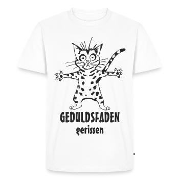 Fil de patience - T-shirt Premium bio Homme - blanc - Devant - Nico (187cm)