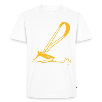 kiter - Men's Premium Organic T-Shirt - white - Front - Nico (187cm)