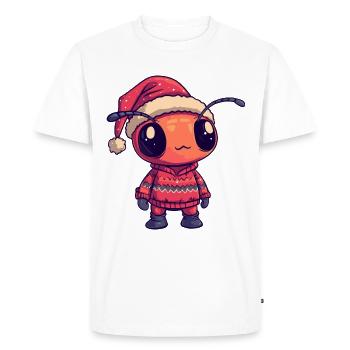 Ant Christmas Comic - Men's Premium Organic T-Shirt - white - Front - Nico (187cm)