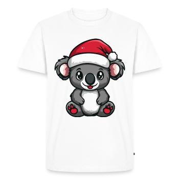 Koala Christmas Cute - Men's Premium Organic T-Shirt - white - Front - Nico (187cm)