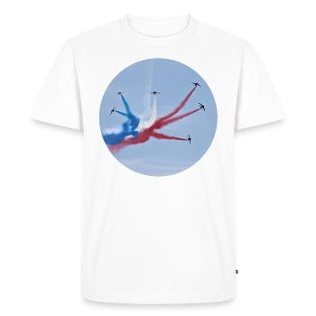 Patrouille de France air and patriot meeting - Men's Premium Organic T-Shirt - white - Front - Nico (187cm)