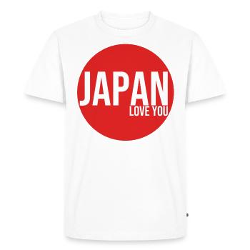 Japan pays asiatique asie japonais japon rouge - T-shirt Premium bio Homme - blanc - Devant - Nico (187cm)