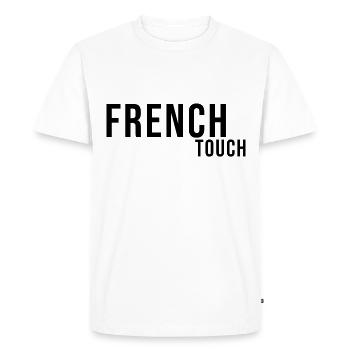 La touche Française - T-shirt Premium bio Homme - blanc - Devant - Nico (187cm)