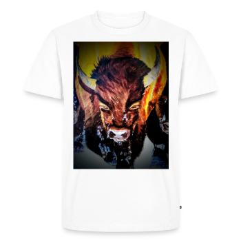 Look at me - Men's Premium Organic T-Shirt - white - Front - Nico (187cm)