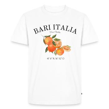 Bari Vecchia - Southern Italy - Italy - Apulia - Men's Premium Organic T-Shirt - white - Front - Nico (187cm)