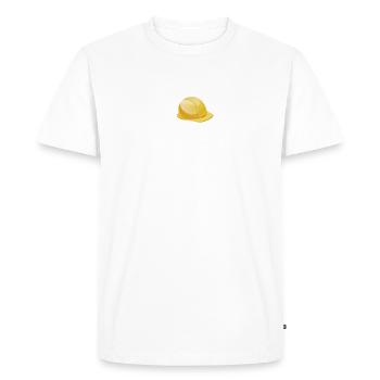 maçon pas le temps pour vos conneries - T-shirt Premium bio Homme - blanc - Devant - Nico (187cm)