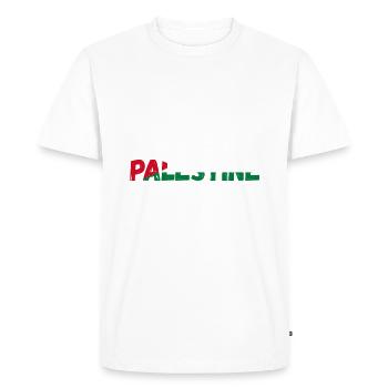 Palestine - Men's Premium Organic T-Shirt - white - Front - Nico (187cm)
