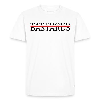 TATOUEUR Tatouage à l’encre tribale tatouée - T-shirt Premium bio Homme - blanc - Devant - Nico (187cm)