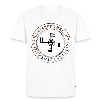 Sweden Sweden Nordic Symbols viking summer snus - Men's Premium Organic T-Shirt - white - Front - Nico (187cm)