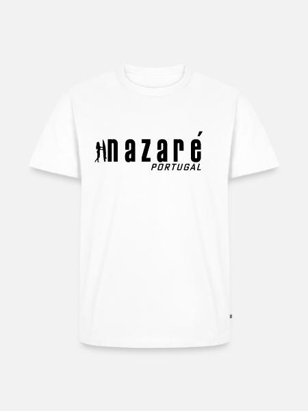 Nazare Surfing Portugal - Men's Premium Organic T-Shirt - white