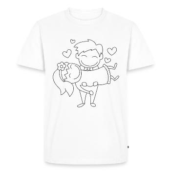 marriage - Men's Premium Organic T-Shirt - white - Front - Nico (187cm)