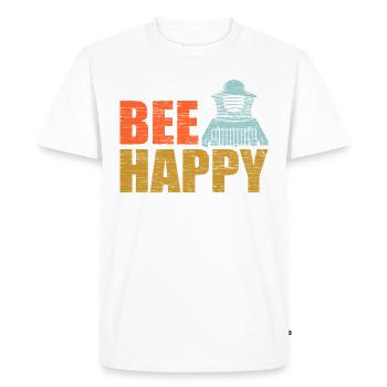 Beekeeper Beekeeper Beekeeper - Men's Premium Organic T-Shirt - white - Front - Nico (187cm)