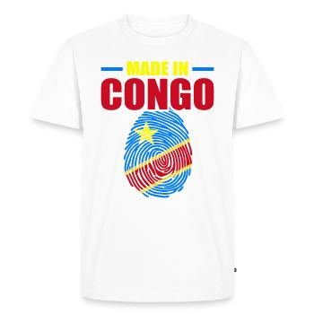 Congo - T-shirt Premium bio Homme - blanc - Devant - Nico (187cm)
