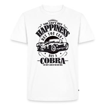 AC Cobra Drôle Dire Cadeau Bonheur Acheter - T-shirt Premium bio Homme - blanc - Devant - Nico (187cm)
