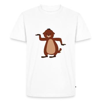 Marmotte marmotte - T-shirt Premium bio Homme - blanc - Devant - Nico (187cm)