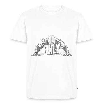 Fitness Gym Sport Motivation Hommes Pas d’excuses - T-shirt Premium bio Homme - blanc - Devant - Nico (187cm)