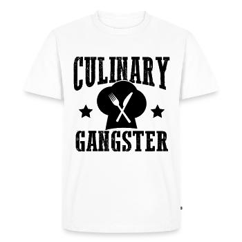 cuisiner gangster - T-shirt Premium bio Homme - blanc - Devant - Nico (187cm)